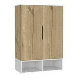 Wardrobe With Double Doors And Shoe Storage Modern Beige - Furniture Home Direct
