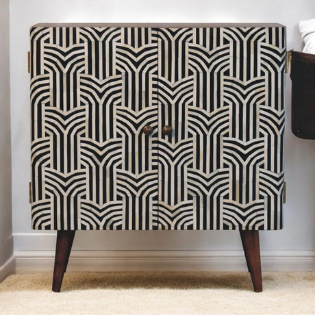Edessa Bone Inlay Cabinet - Furniture Home Direct