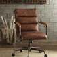 Harith - Retro Top Grain Leather Office Chair - Furniture Home Direct