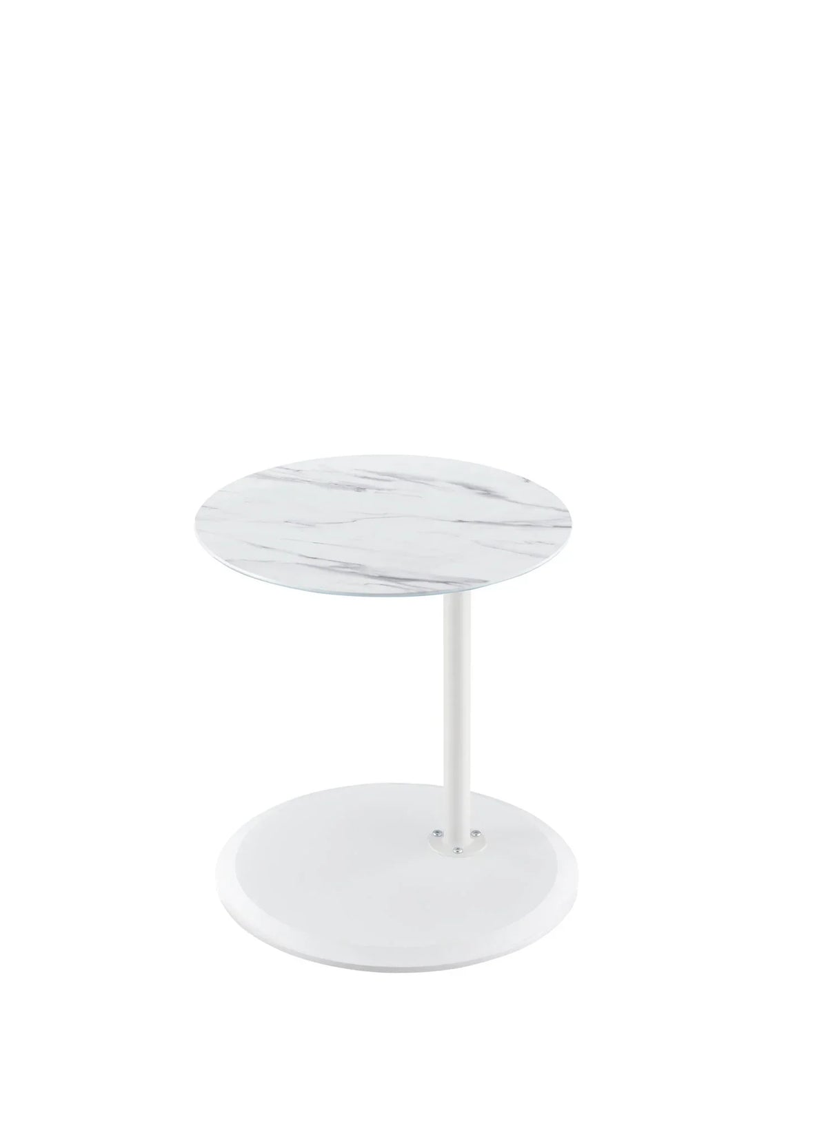 Orbit - 15.5" End Table With Height Adjustable Marble Textured Top - Furniture Home Direct