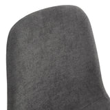 Dining Set With 8 Upholstered Chairs And Wood Table Gray - Furniture Home Direct