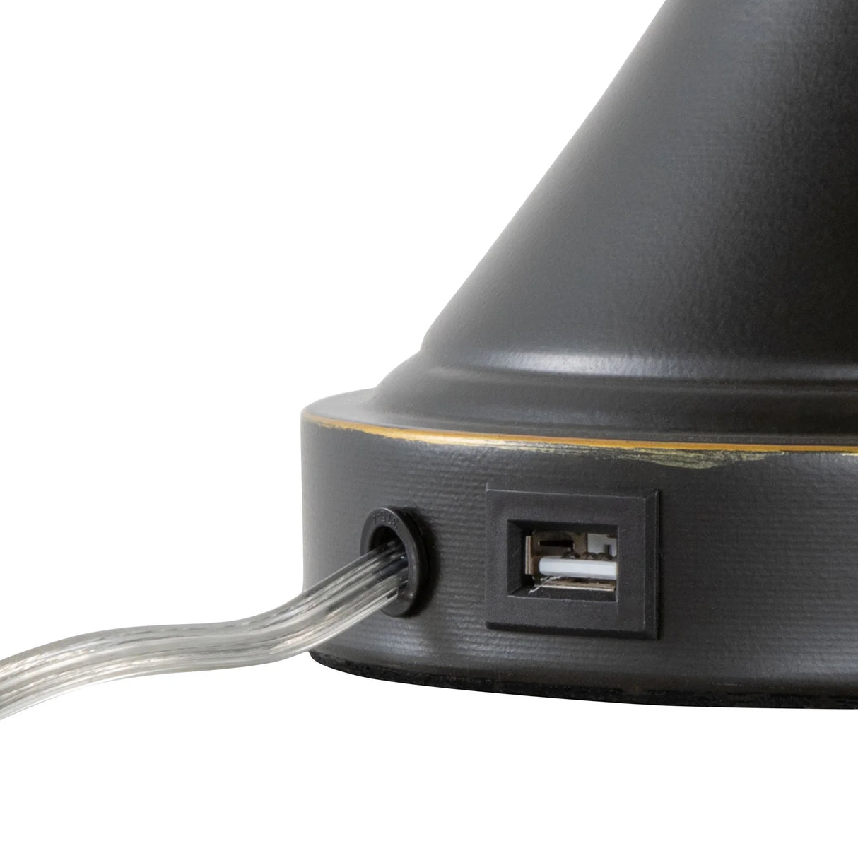 Flint - Contemporary Table Lamp Built In USB Port (Set of 2) - Furniture Home Direct