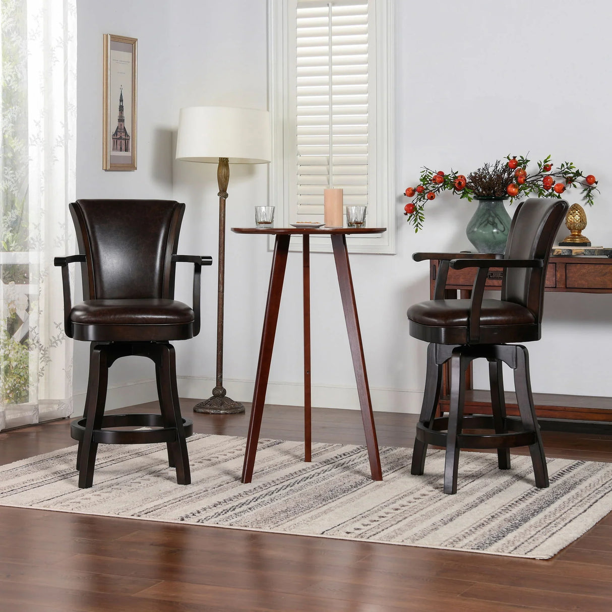 Williams - Swivel Counter Height Bar Stool - Furniture Home Direct