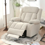 Power Lift Recliner Chair With Extended Footrest, Remote Control, Cup Holders, And Side Pockets - Furniture Home Direct