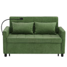 Loveseat Sofa Bed Sleeper With Reversible Backrest, Side Pockets, USB Ports, Phone Holder - Furniture Home Direct