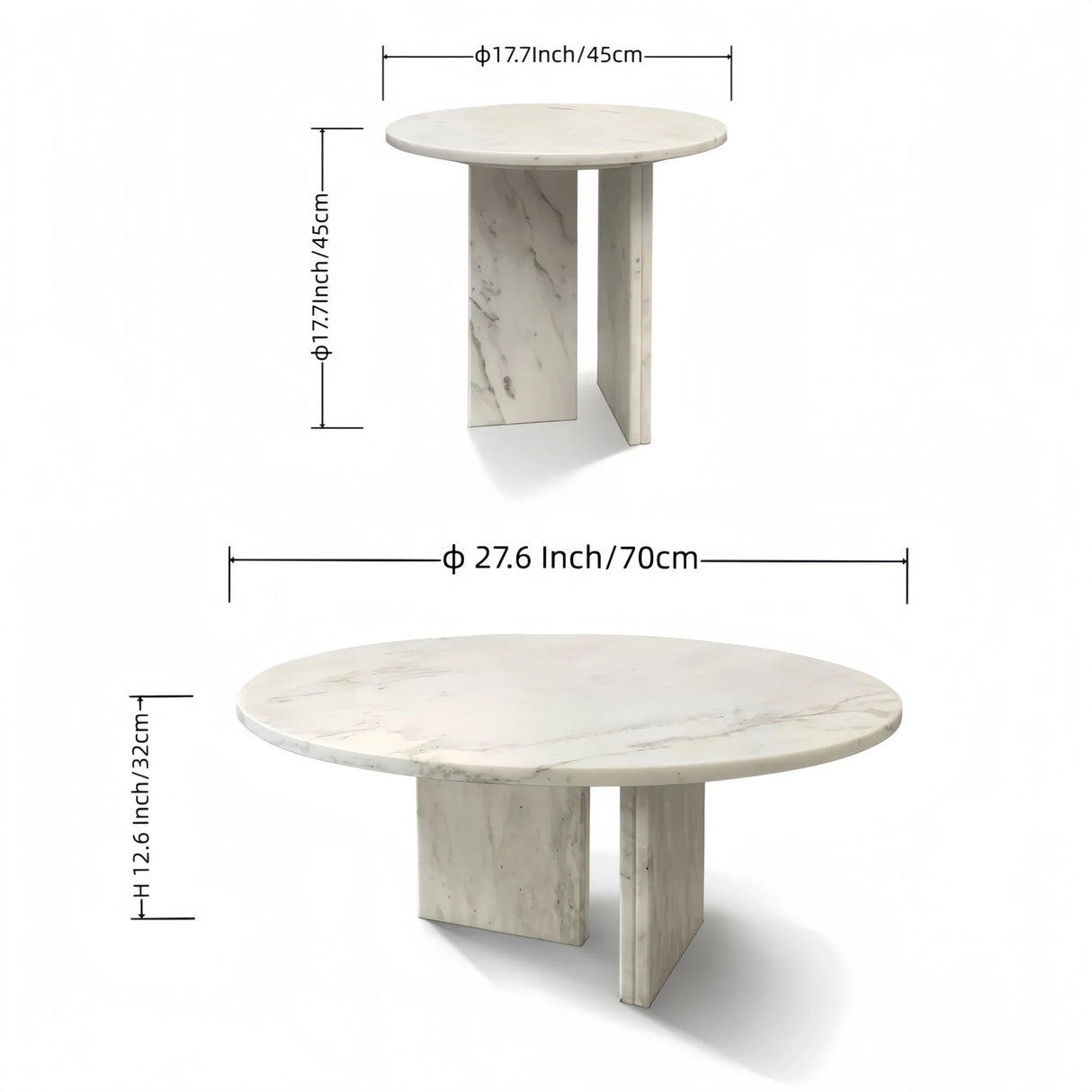 Elegant Coffee Duo Table Set - Furniture Home Direct