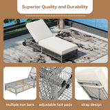 Outdoor Lounge Chair - Beige - Furniture Home Direct