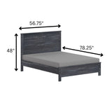 Albany - Bed Frame With Headboard, Heavy Duty Modern Rustic Design - Furniture Home Direct