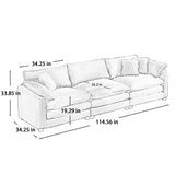 Sofa and Loveseat Set - Gray - Furniture Home Direct