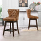 Holmes - Tufted High Back 360 Swivel Counter Height Barstool - Furniture Home Direct