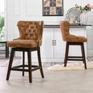Holmes - Tufted High Back 360 Swivel Counter Height Barstool - Furniture Home Direct