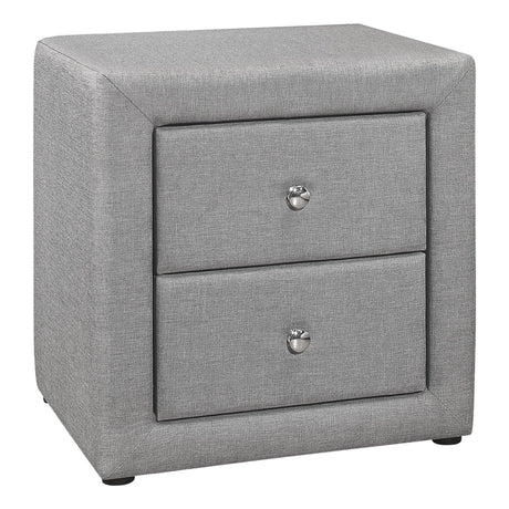 Nightstand, Storage Drawer Versatile Use, Upholstered, Transitional - Furniture Home Direct