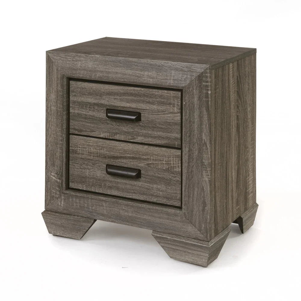 Lyndon - Weathered Grain Nightstand - Gray - Furniture Home Direct