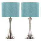 Lenuxe - Contemporary Semi Gloss Table Lamp (Set of 2) - Furniture Home Direct