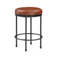 Michael - Backless Counter Height Stool With Padded Seat And Powder Coated Frame - Caramel - Furniture Home Direct