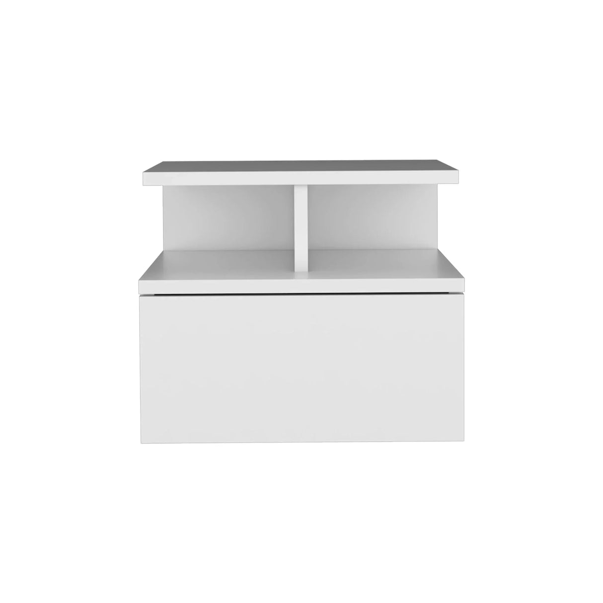 Flopini - Floating Nightstand With 1 Drawer, Compact Size - White - Furniture Home Direct