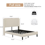 Platform Bed With Metal Frame And Charging Station - Furniture Home Direct