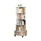 Rotating Bookshelf With Wheels And Drawer, 360° Spinning Design, Space Saving Storage - Furniture Home Direct