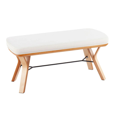 Folia - Mid Century / Modern Bench - Furniture Home Direct