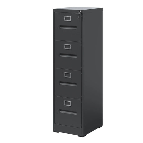 Premium Drawer File Cabinet With Lock, Metal Vertical Design, A4 Legal / Letter Size - Furniture Home Direct
