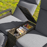 Outdoor Lounge Chair Set - Gray - Furniture Home Direct