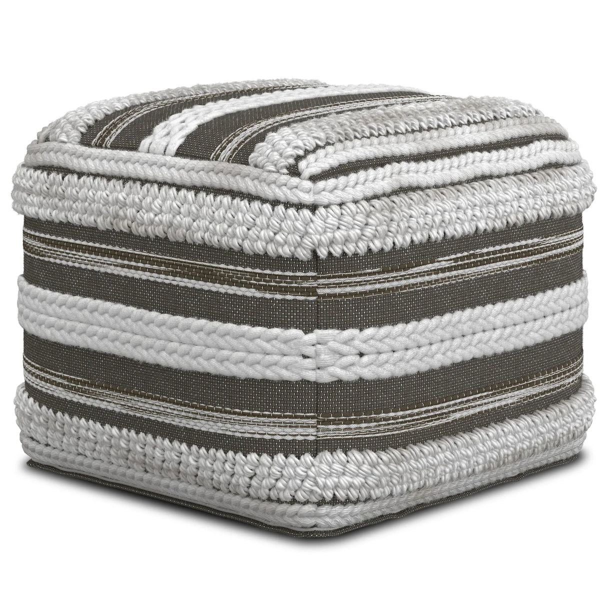 Sommer - Handcrafted Square Pouf - Furniture Home Direct