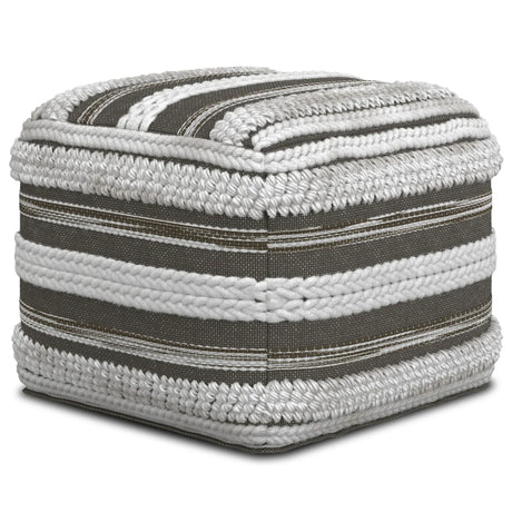 Sommer - Handcrafted Square Pouf - Furniture Home Direct