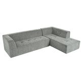 Modular Sectional Sofa in Chenille for Living Rooms Gray - Furniture Home Direct