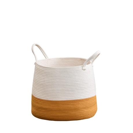 Francis - Cotton Round Laundry And Storage Basket - Furniture Home Direct