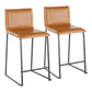 Mara - Upholstered Contemporary Counter Stool (Set of 2) - Furniture Home Direct