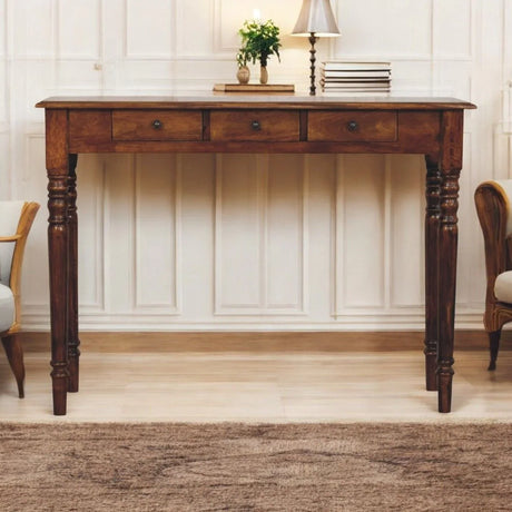 Turned Legs Drawer Console Table - Furniture Home Direct