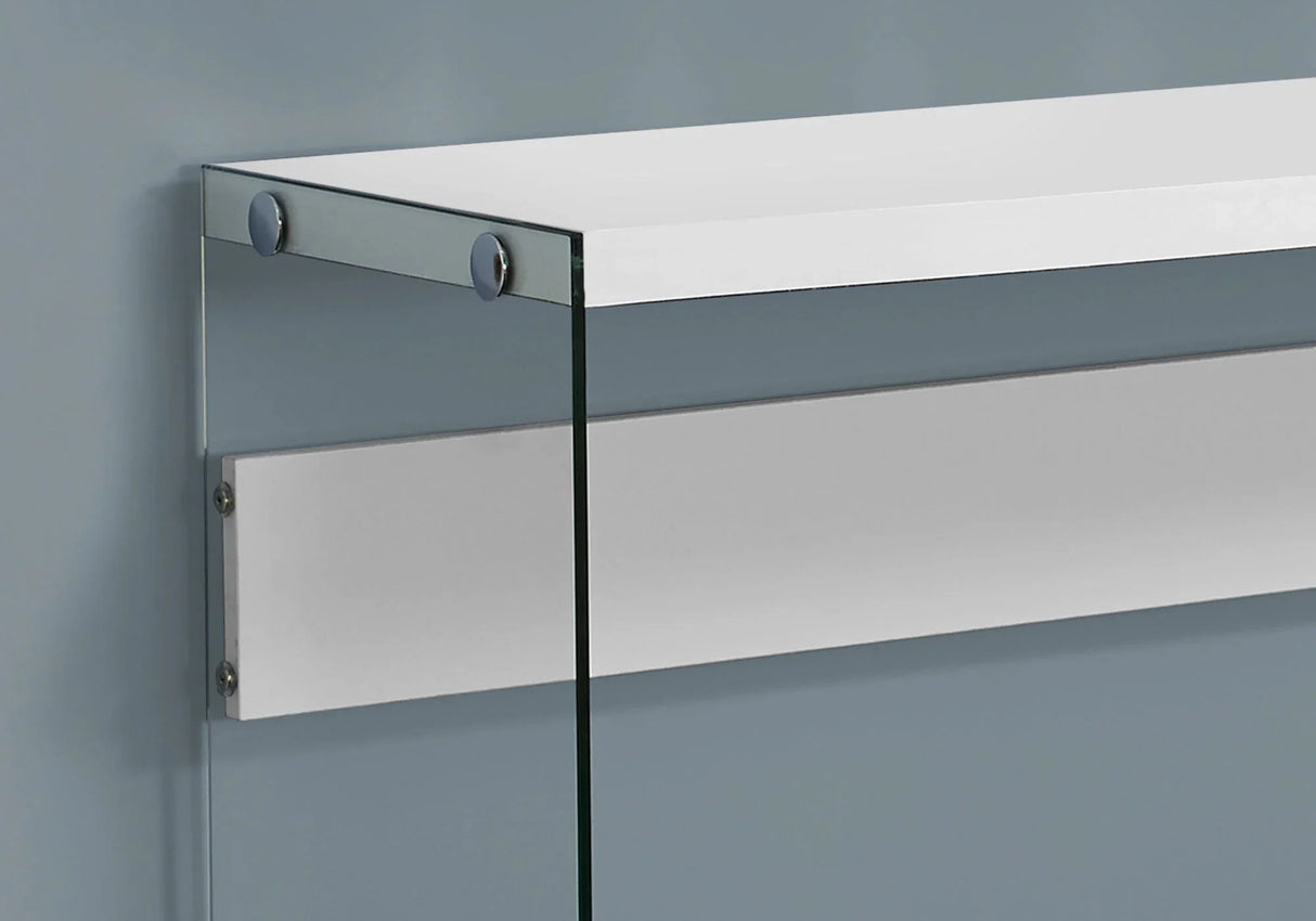 Accent Console Table For Entryway, Glossy Spacious Surface - Furniture Home Direct