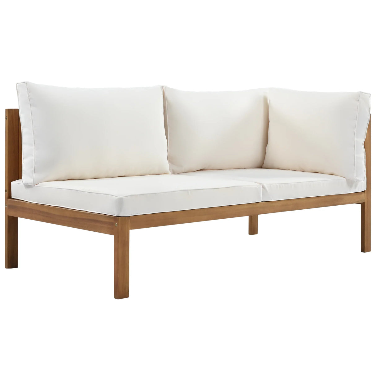 2 Piece Outdoor Sectional Set - Beige - Furniture Home Direct