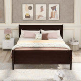 Platform Bed Frame Mattress Foundation Sleigh Bed With Headboard / Footboard / Wood Slat Suppor - Furniture Home Direct
