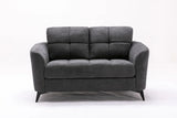 Callie - Woven Fabric Loveseat - Furniture Home Direct