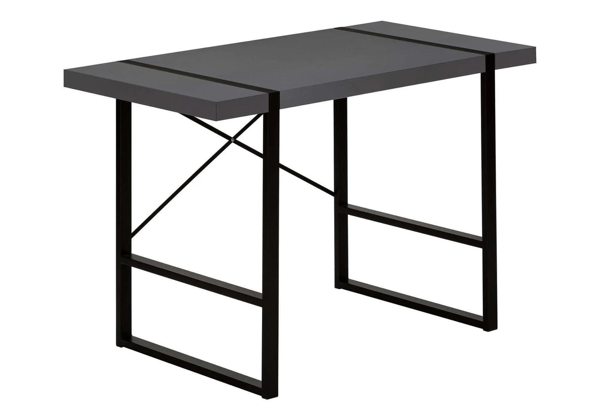 Computer Desk For Home Office, Laptop, Modern Convenient Design - Gray - Furniture Home Direct