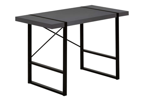 Computer Desk For Home Office, Laptop, Modern Convenient Design - Gray - Furniture Home Direct