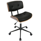 Lombardi - Mid Century Modern Adjustable Office Chair With Swivel - Furniture Home Direct
