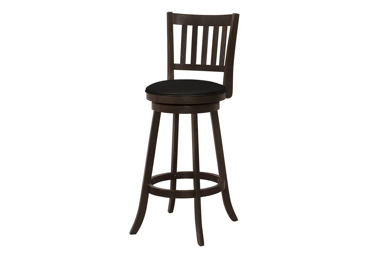 Swivel Stool Bar Height, Transitional Stylish Design (Set of 2) - Furniture Home Direct