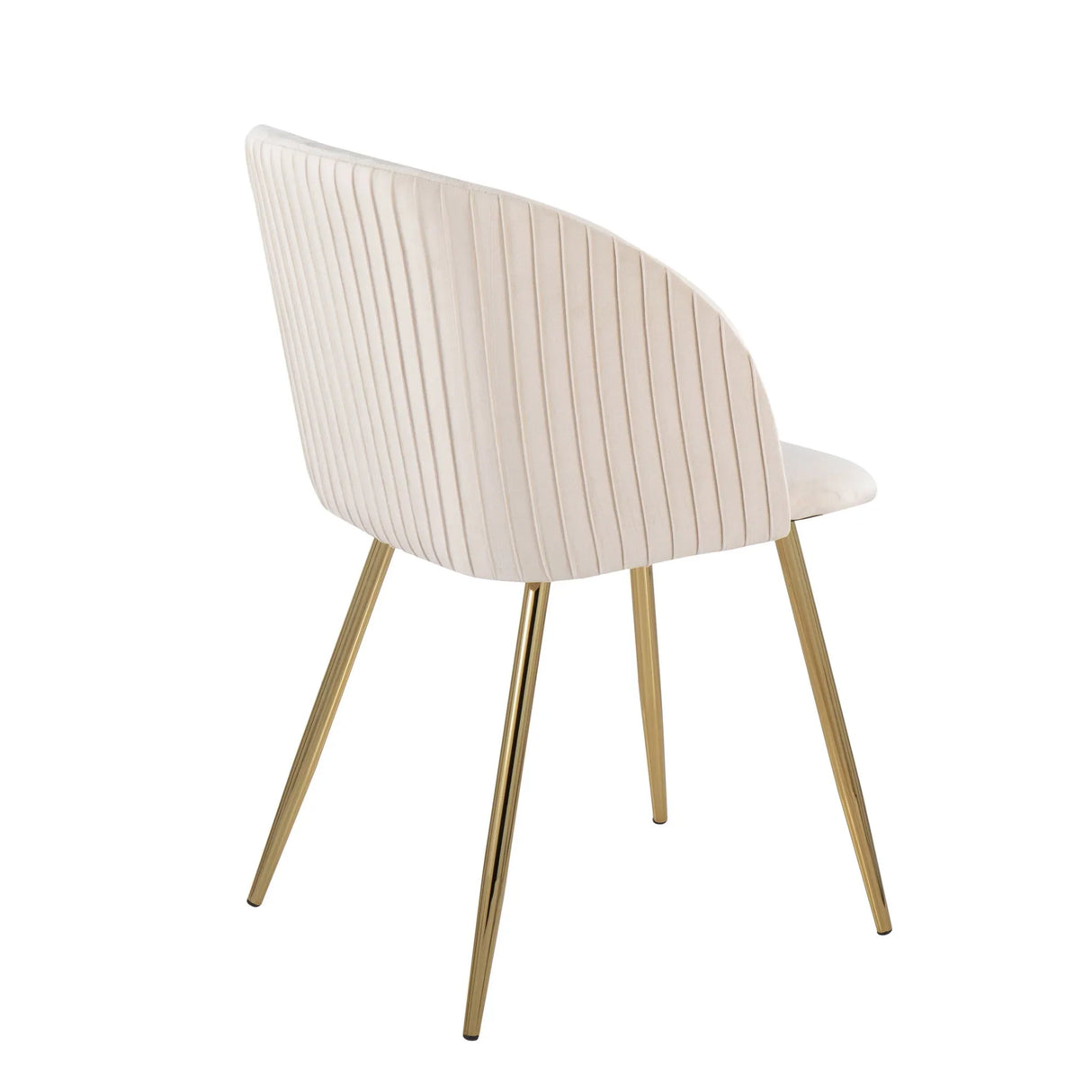 Fran - Pleated Waves Contemporary Chair (Set of 2) - Furniture Home Direct