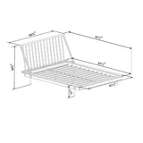 Mid-Century Modern Solid Wood Platform Bed Frame With Spindle Headboard - Furniture Home Direct