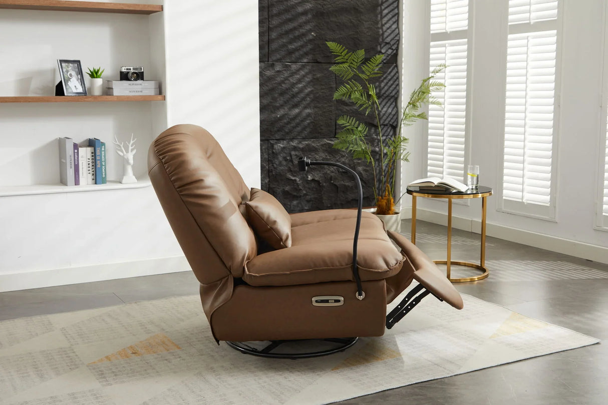 Power Recliner Swivel Glider USB Charger With Bluetooth Music Player, Sleep, Working, Game And Leisure - Furniture Home Direct