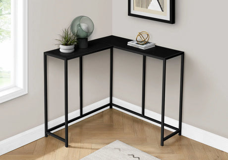 Corner Accent Console Table For Entryway, Contemporary & Modern - Black - Furniture Home Direct
