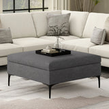 Rebecca - Multifunctional Coffee Table Storage Ottoman With Lift Up Lid - Furniture Home Direct