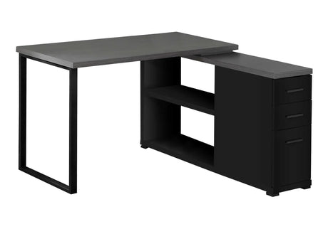 Computer Desk, Home Office, Corner, Left, Right Set - Up, Storage Drawers, L Shape, Laptop, And Contemporary & Modern - Furniture Home Direct