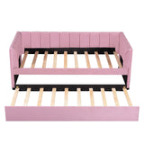Upholstered Daybed With Ergonomic Design Backrest - Furniture Home Direct