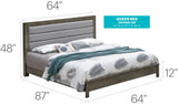 Transitional Modern Design Bed - Furniture Home Direct