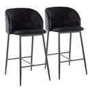 Fran - Contemporary Fixed Height Counter Stool (Set of 2) - Furniture Home Direct
