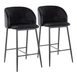 Fran - Contemporary Fixed Height Counter Stool (Set of 2) - Furniture Home Direct