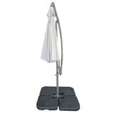 10 Ft Offset Cantilever Patio Umbrella With Crank And Tilt Adjustment For Pool, Deck, And Garden - Gray - Furniture Home Direct